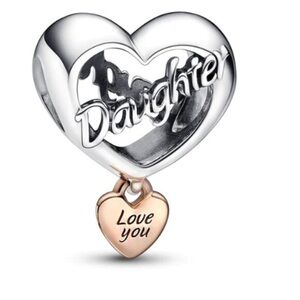 Pandora Love Your Daughter Heart Bead Charm